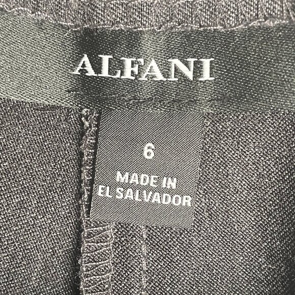 NWT Macy's Alfani Dark Heather Grey Skinny Dress Pant Tummy Control Trouser, 6 - Picture 3 of 10